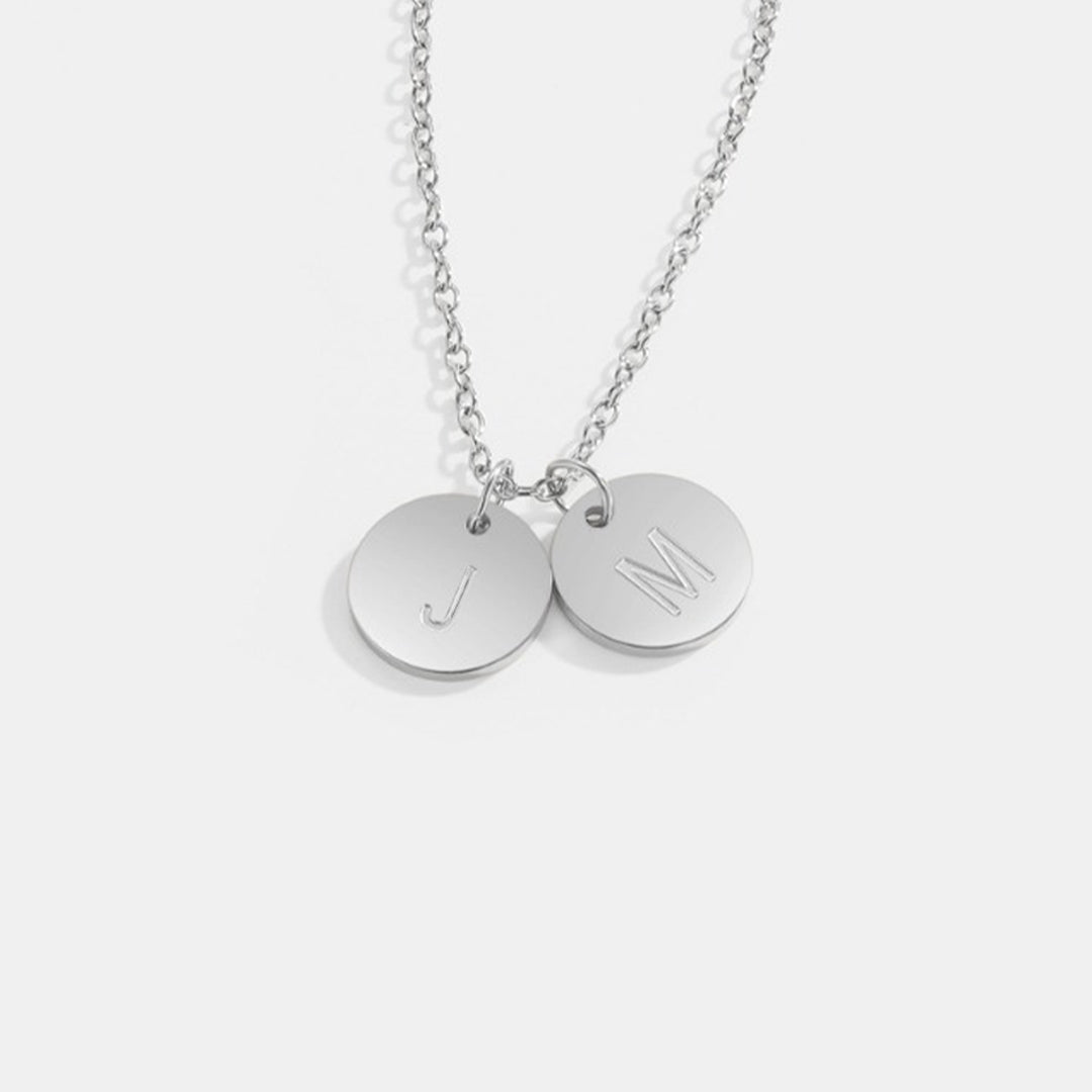 Custom Mother & Daughter – Initial Disc Necklace