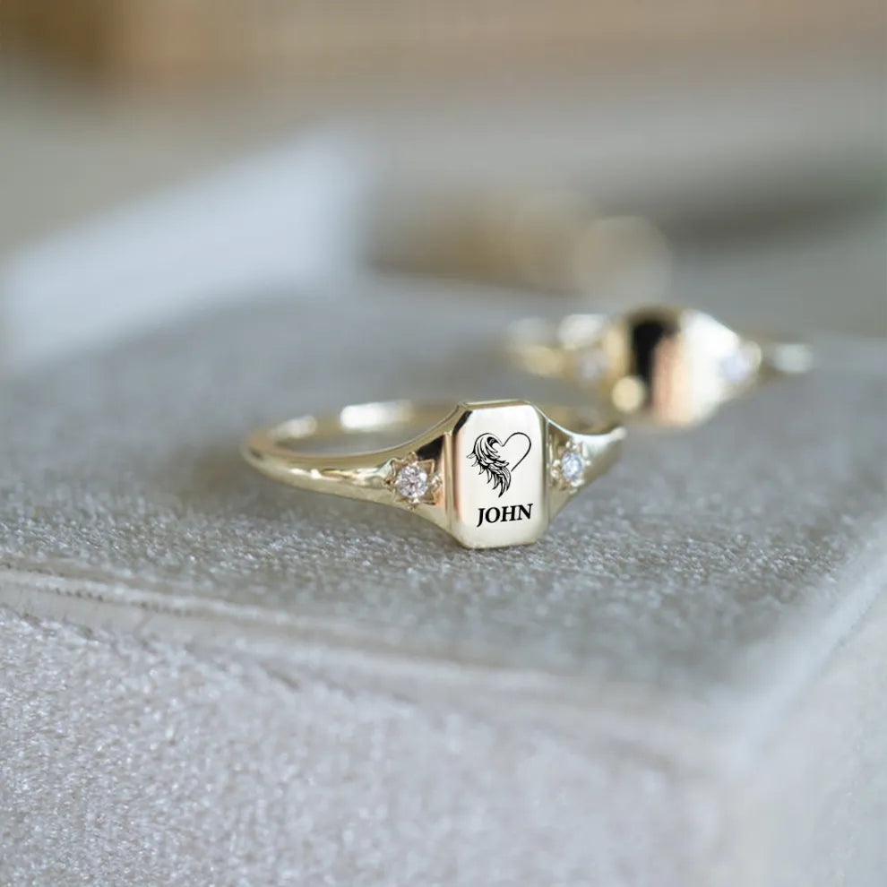 For Memorial - S925 Custom Name ring