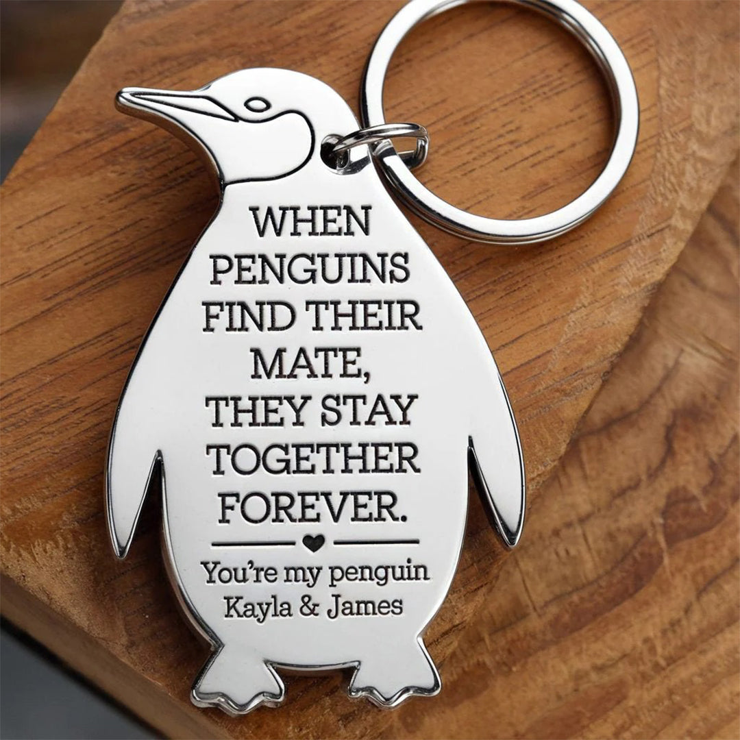 You're My Penguin keychain