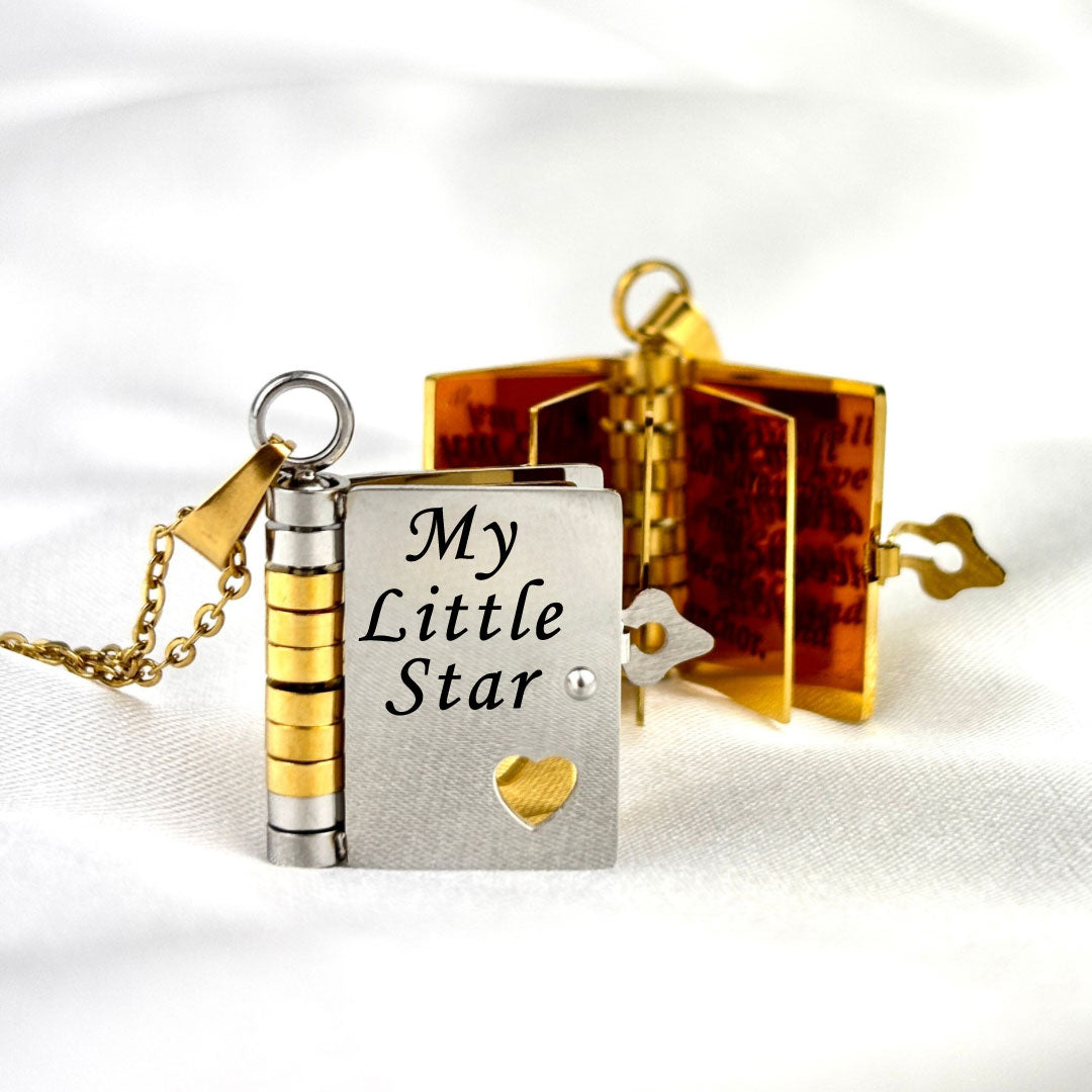 For daughter - My Little Star Book necklace