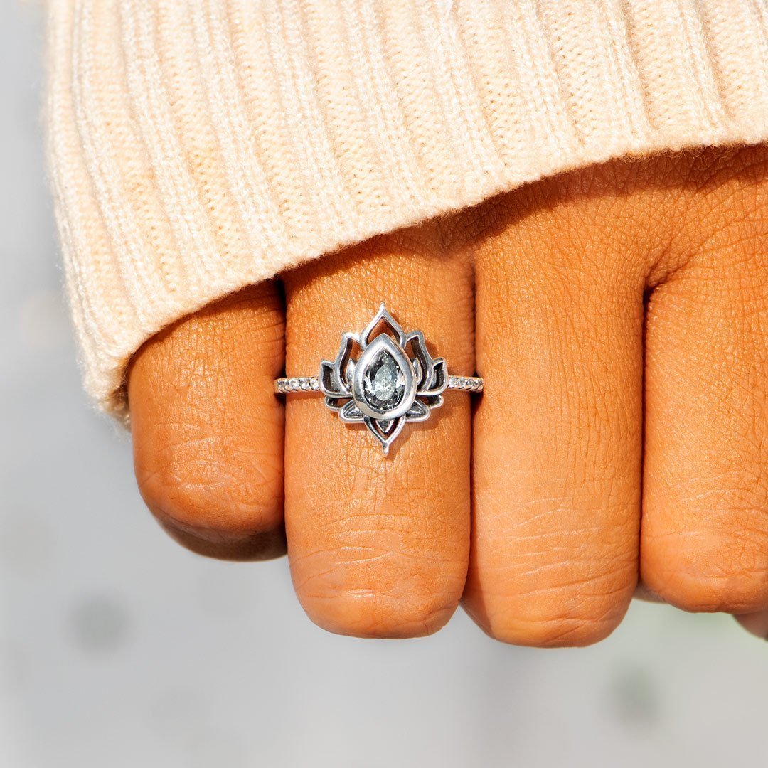 Yell Fuck and Begin Again Lotus Ring