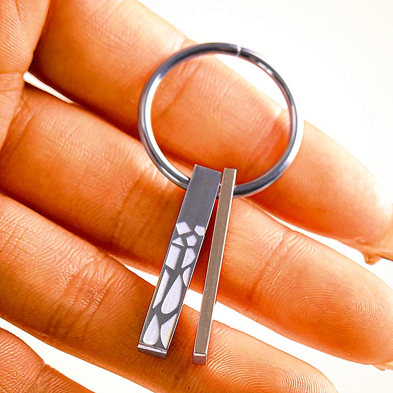 Thick And Thin Keychain