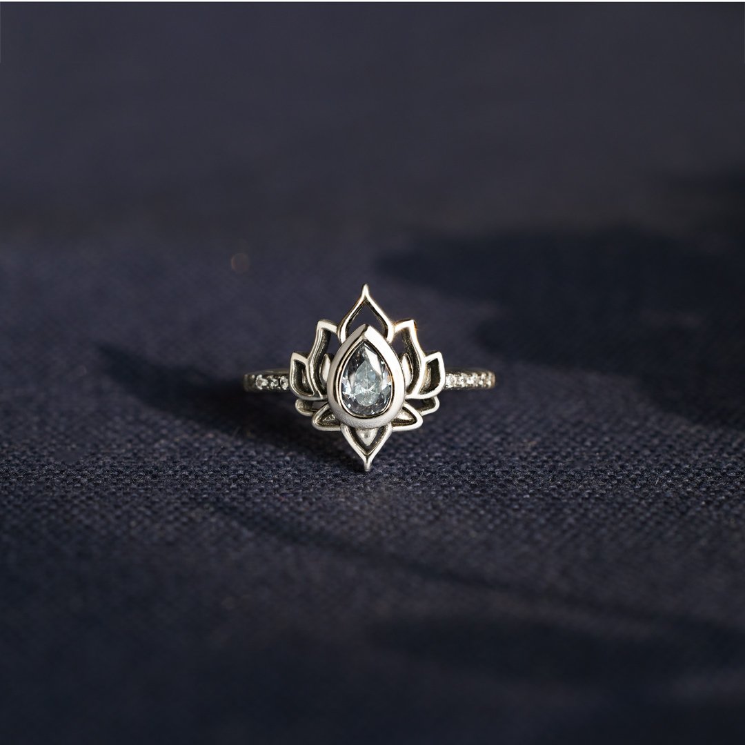 Yell Fuck and Begin Again Lotus Ring