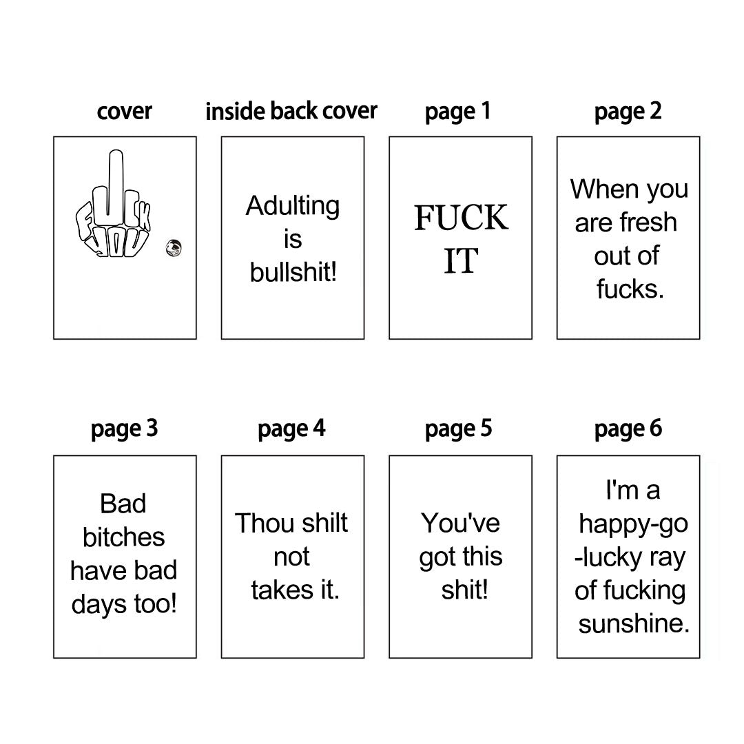 Fuck It Adulting is bullshit Book Necklace