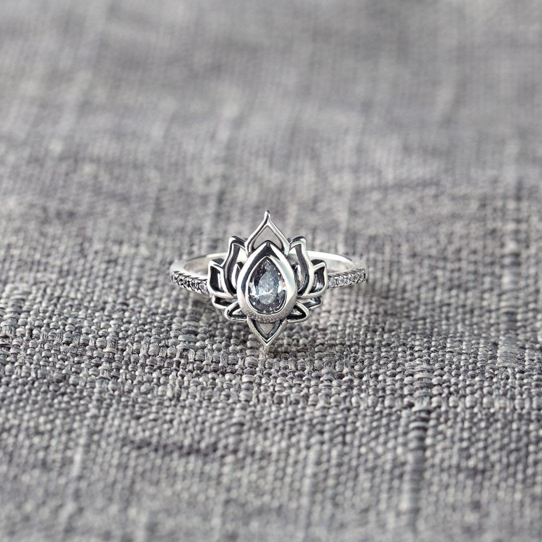 Yell Fuck and Begin Again Lotus Ring