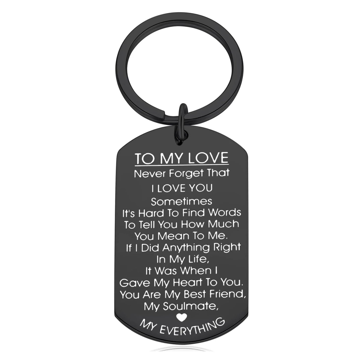 For Love - You Are My Best Friend, My Soulmate, MY EVERYTHING Couple Keychains