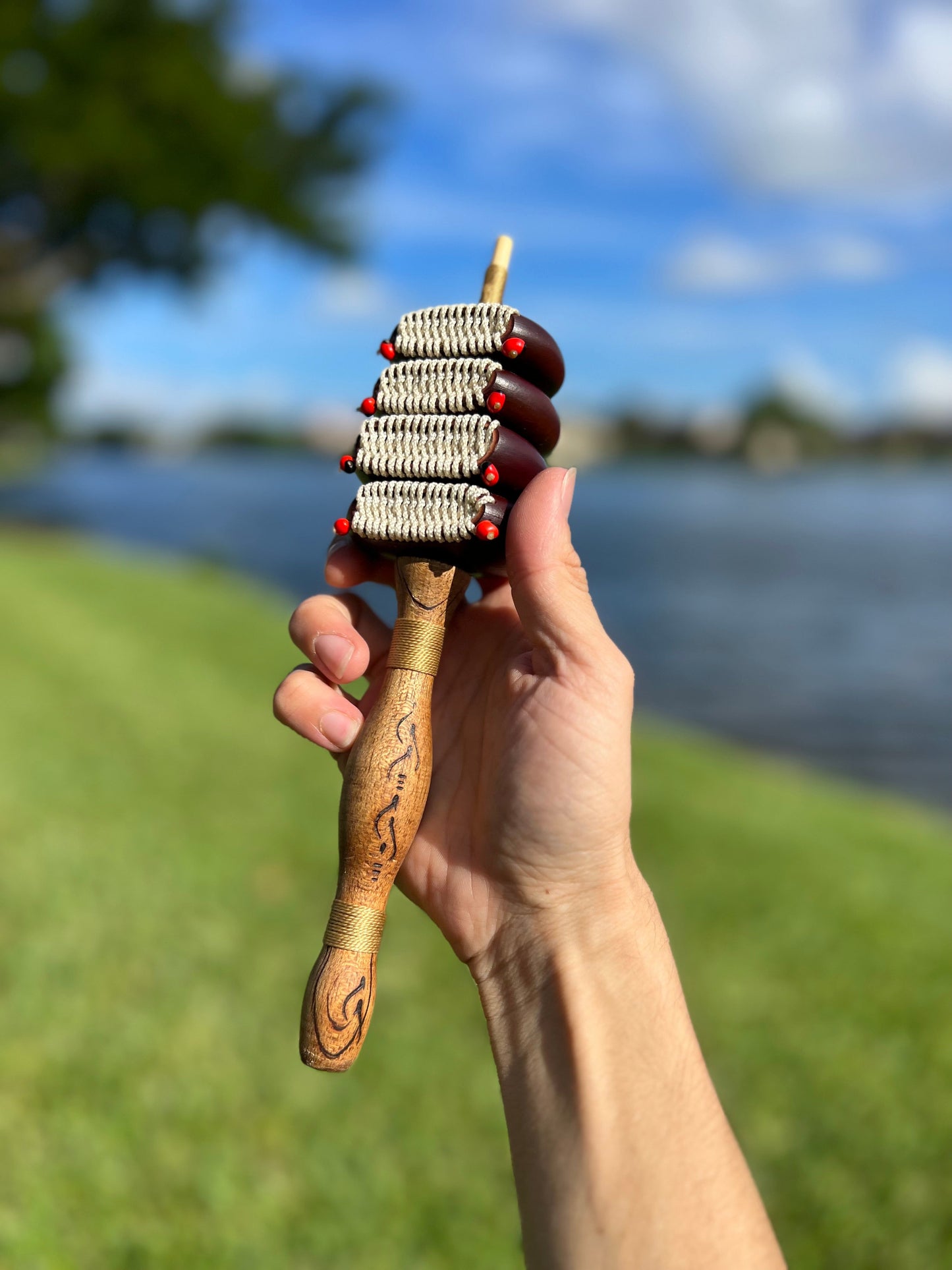 Natural Amazonian rattle