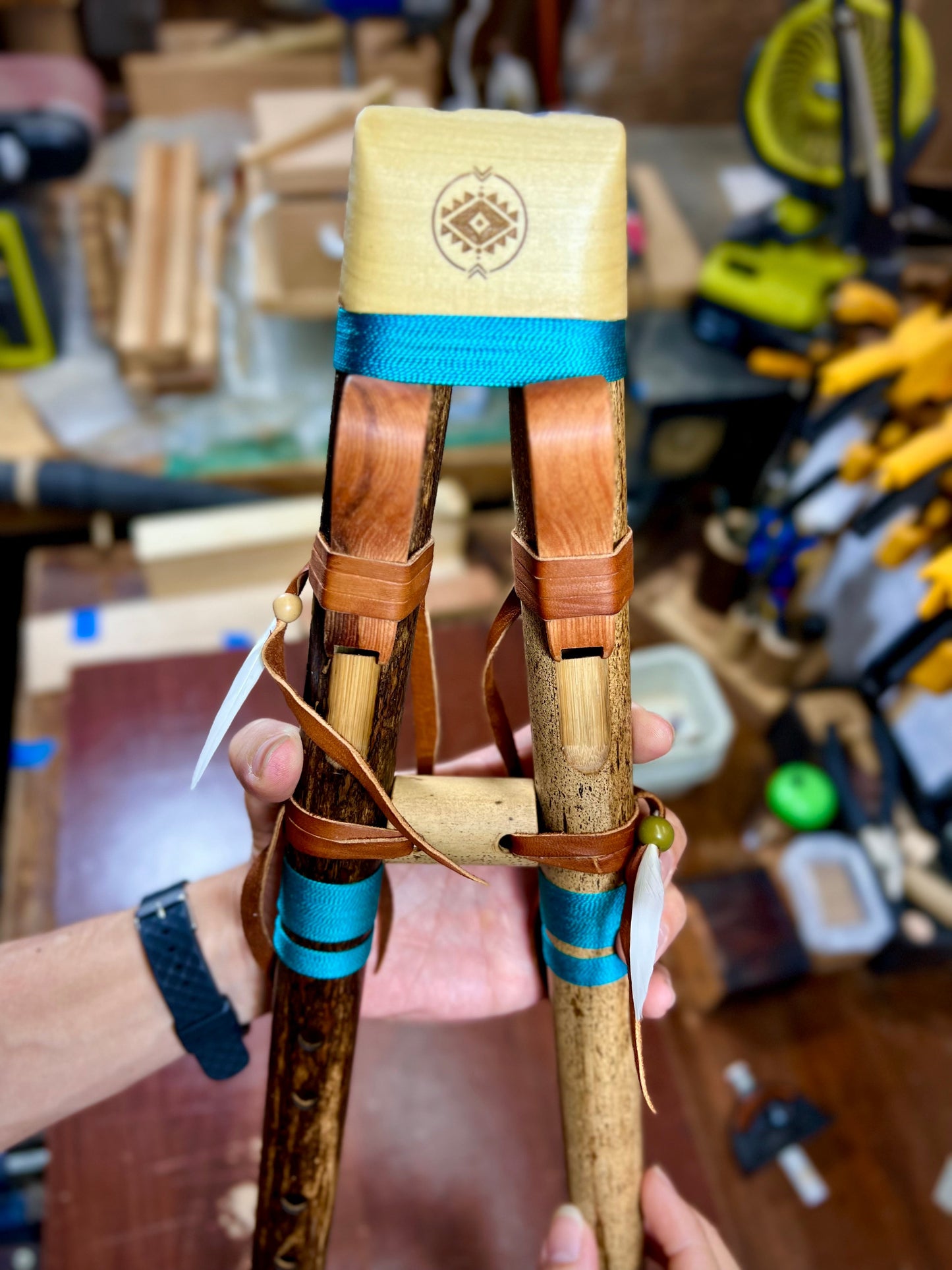 Native drone bamboo flute
