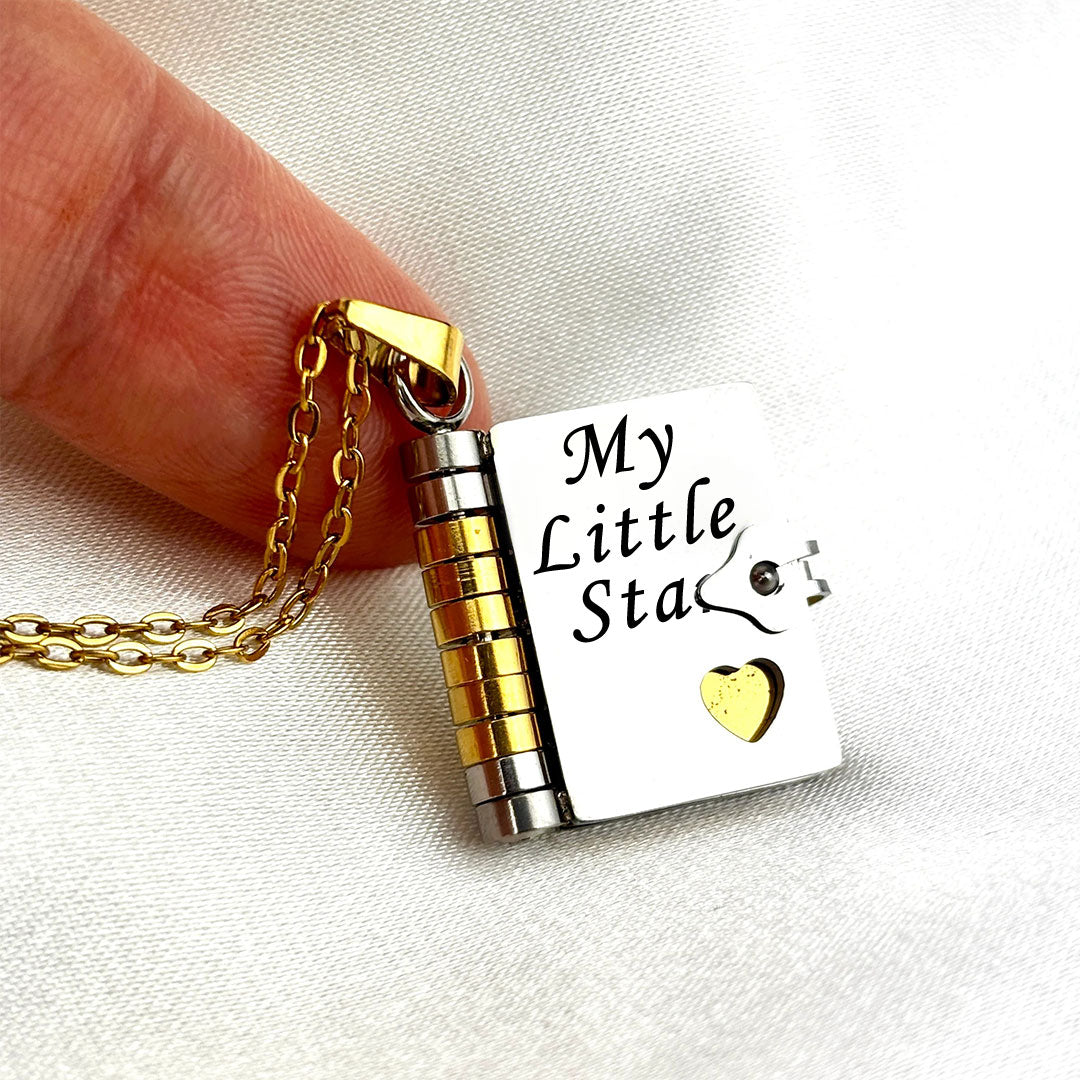 For daughter - My Little Star Book necklace