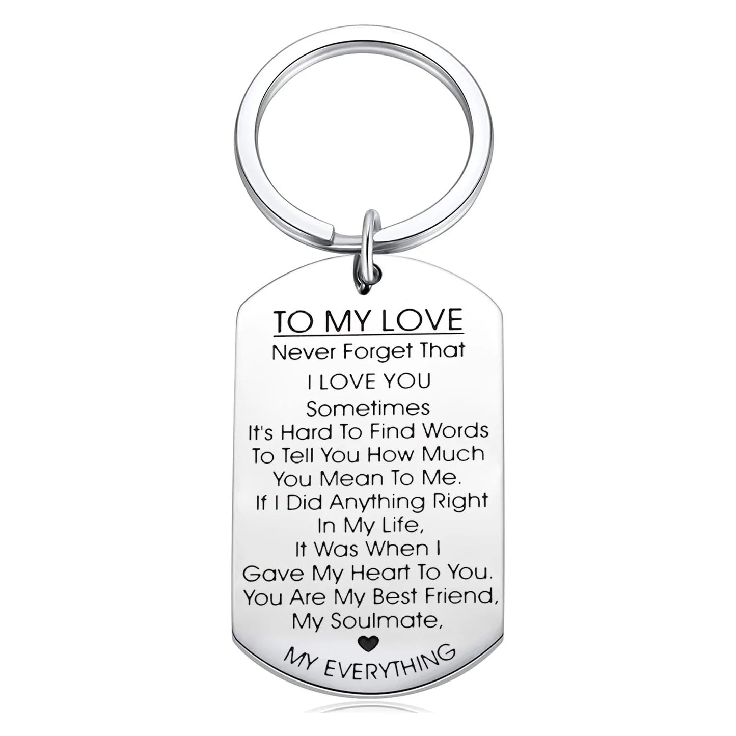 For Love - You Are My Best Friend, My Soulmate, MY EVERYTHING Couple Keychains