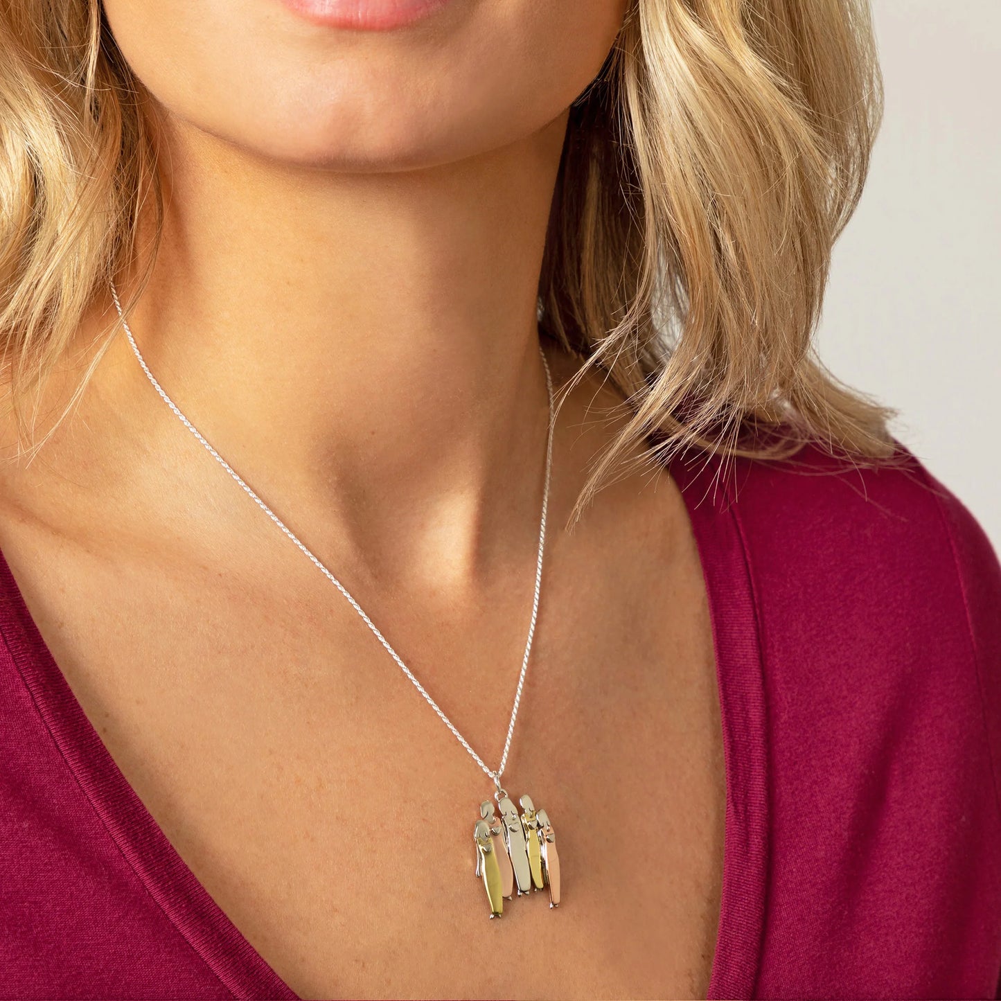 For Friend - Thank You For Being My Unbiological Sister Sister Star Pendant Necklace