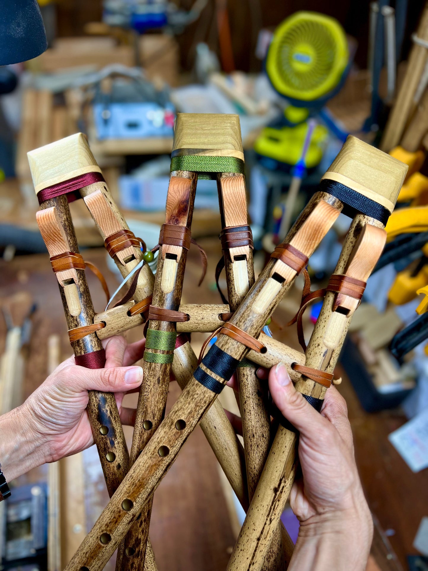 Native drone bamboo flute