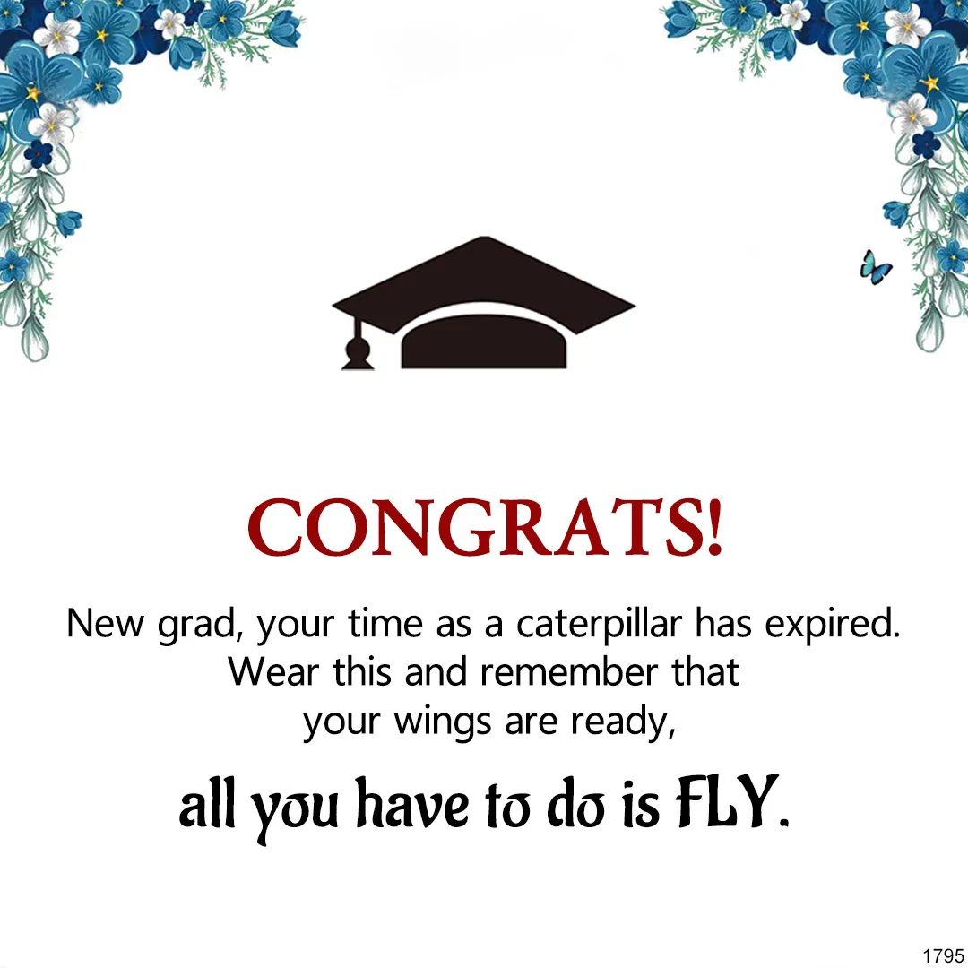 Congrats! All You Have To Do Is FLY Butterfly Necklace