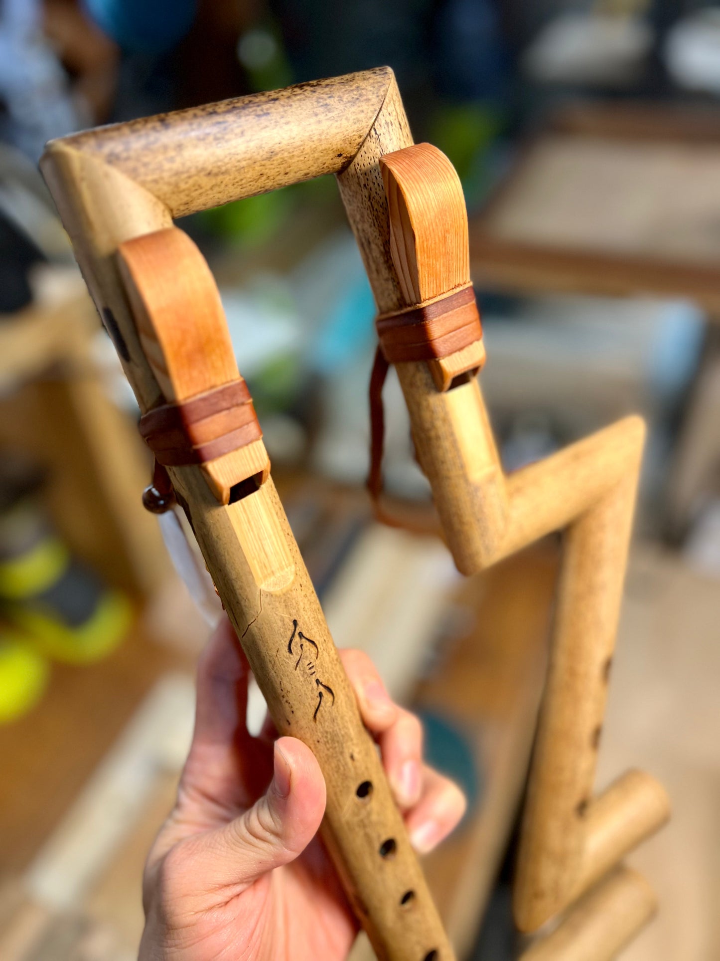 New! Exotic Folded Drone Flute - Original Design