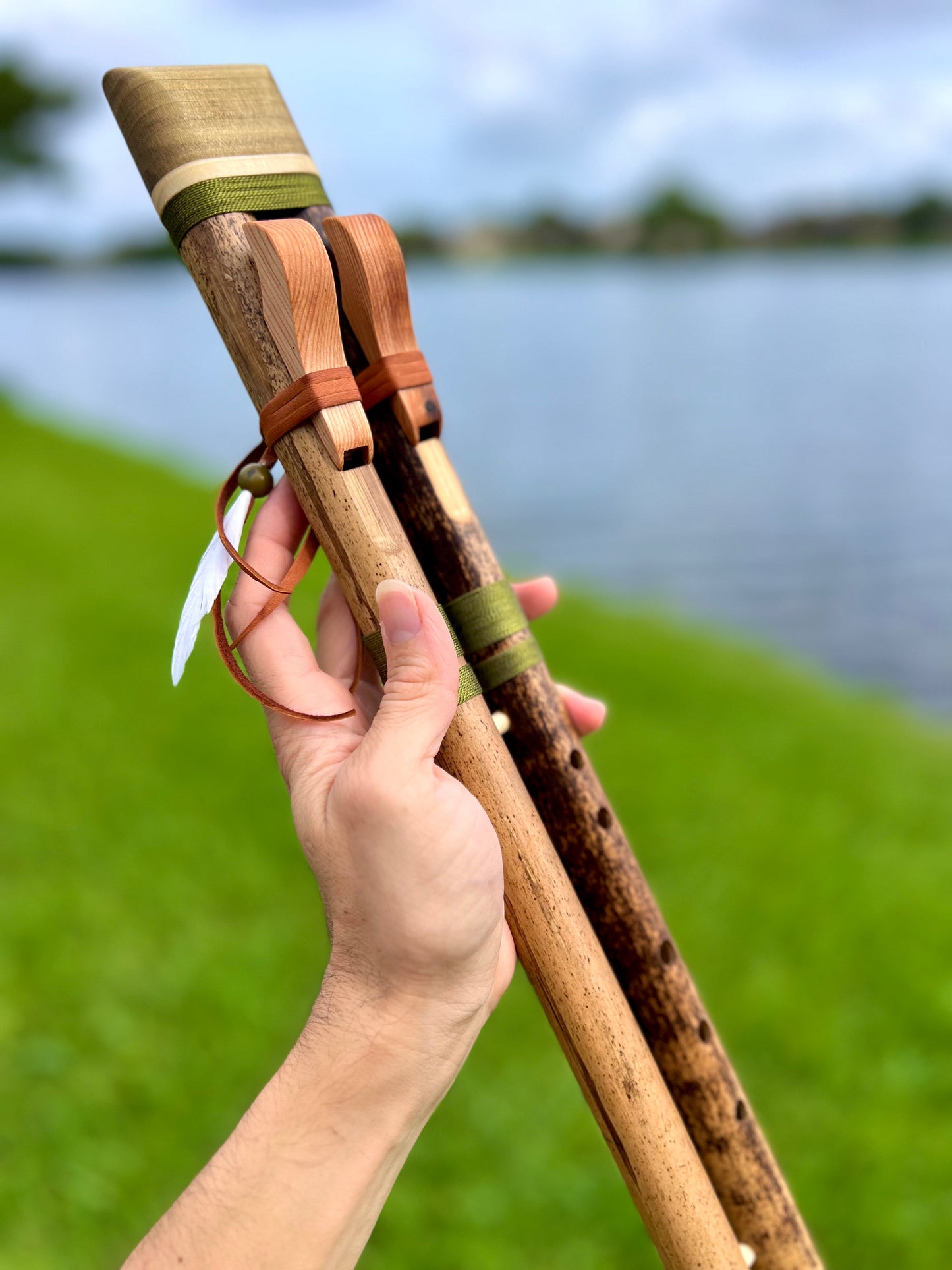 Native drone bamboo flute - Prallel Style