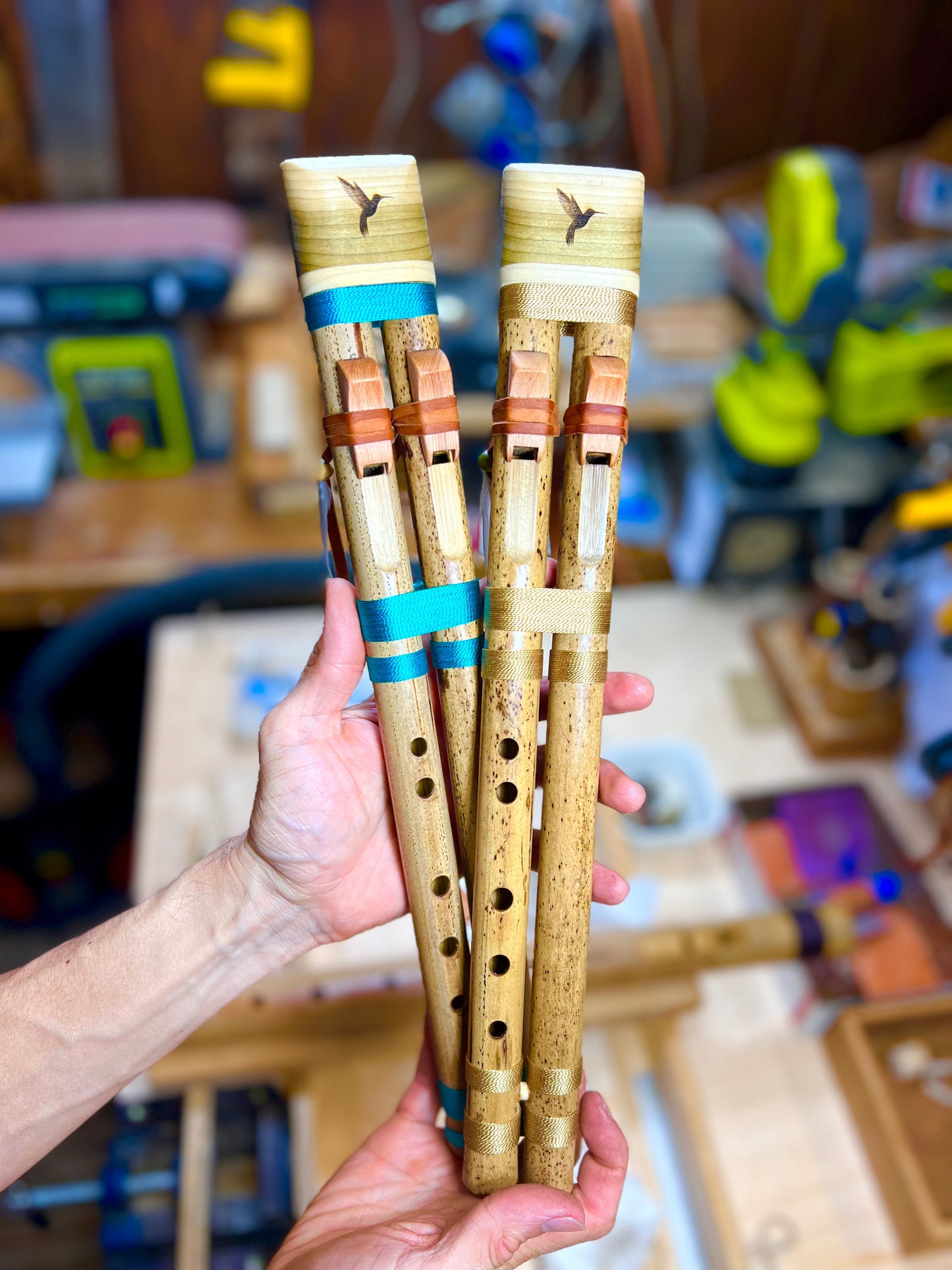 Small Native Drone Flute
