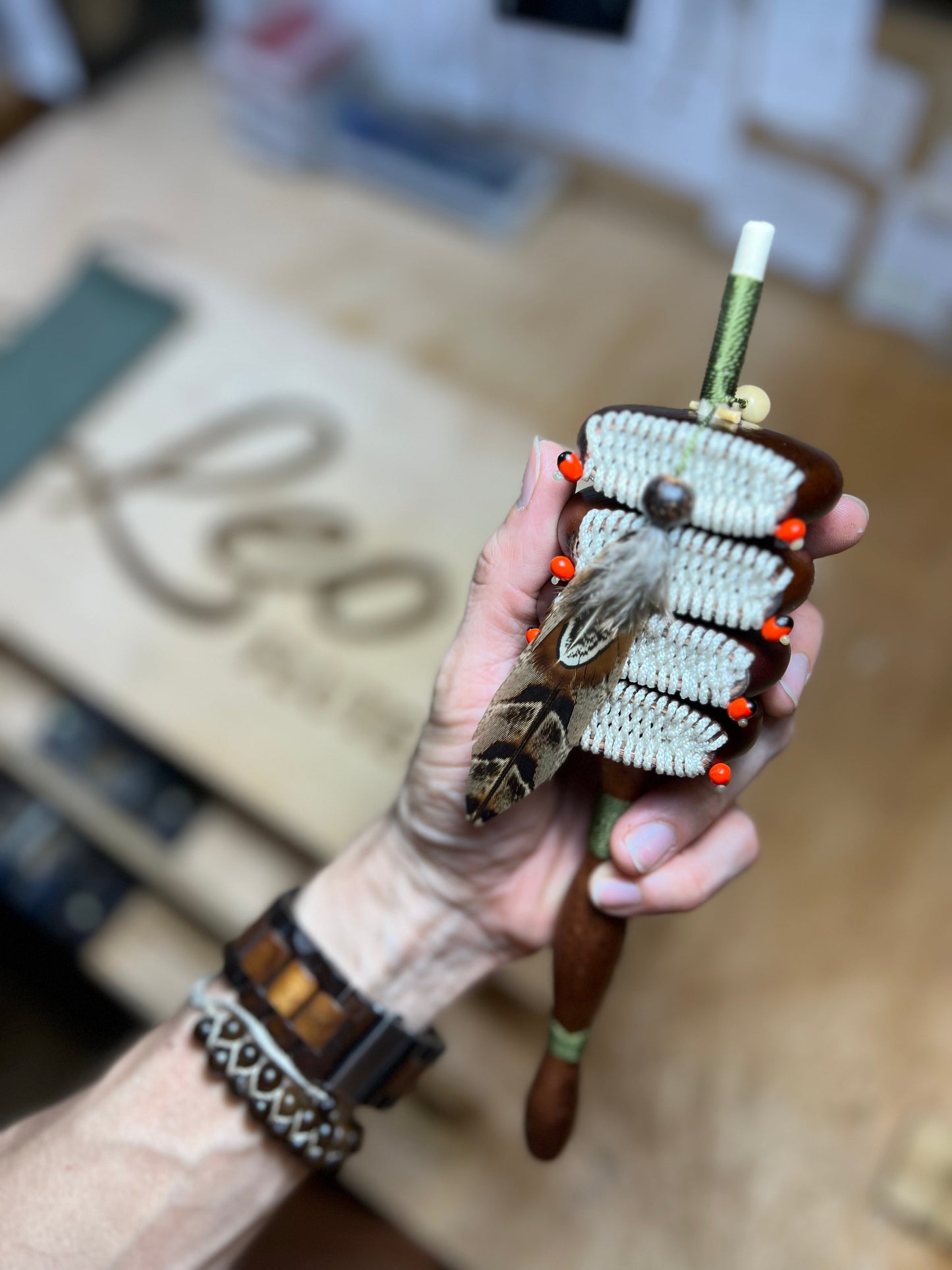 Natural Amazonian rattle