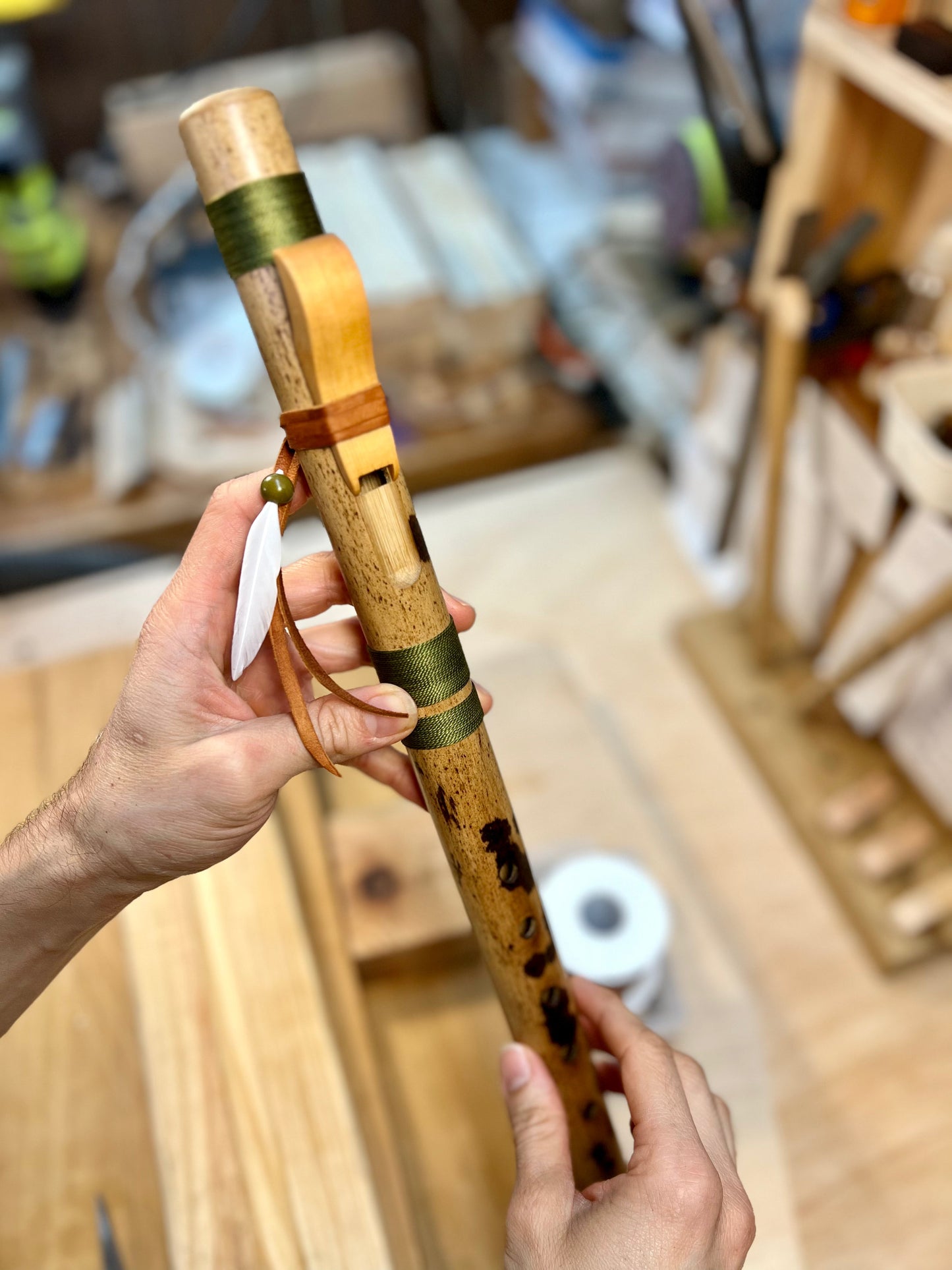 Native-Inspired Spirit bamboo Flute - (432 HZ Edition)