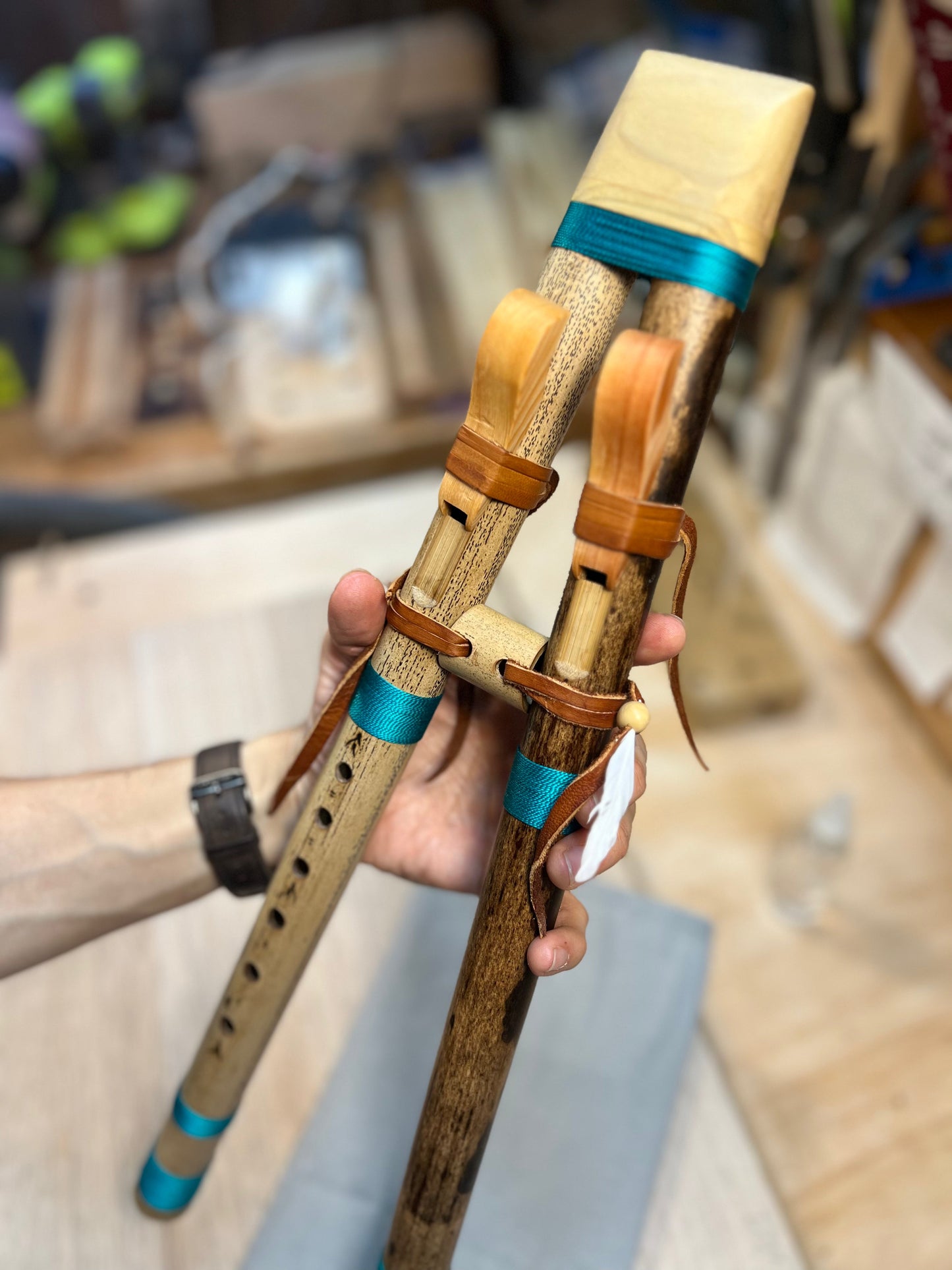 Native drone bamboo flute