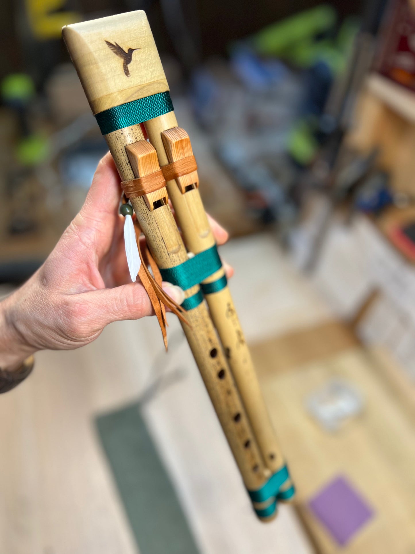 Small Native Drone Flute