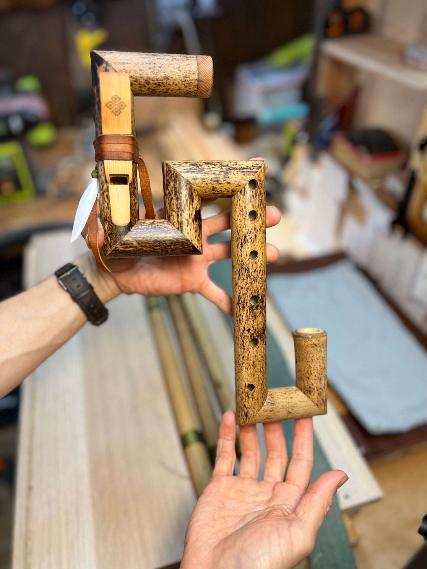 Exotic Folded flute - Unique Design - Pentatonic tuning