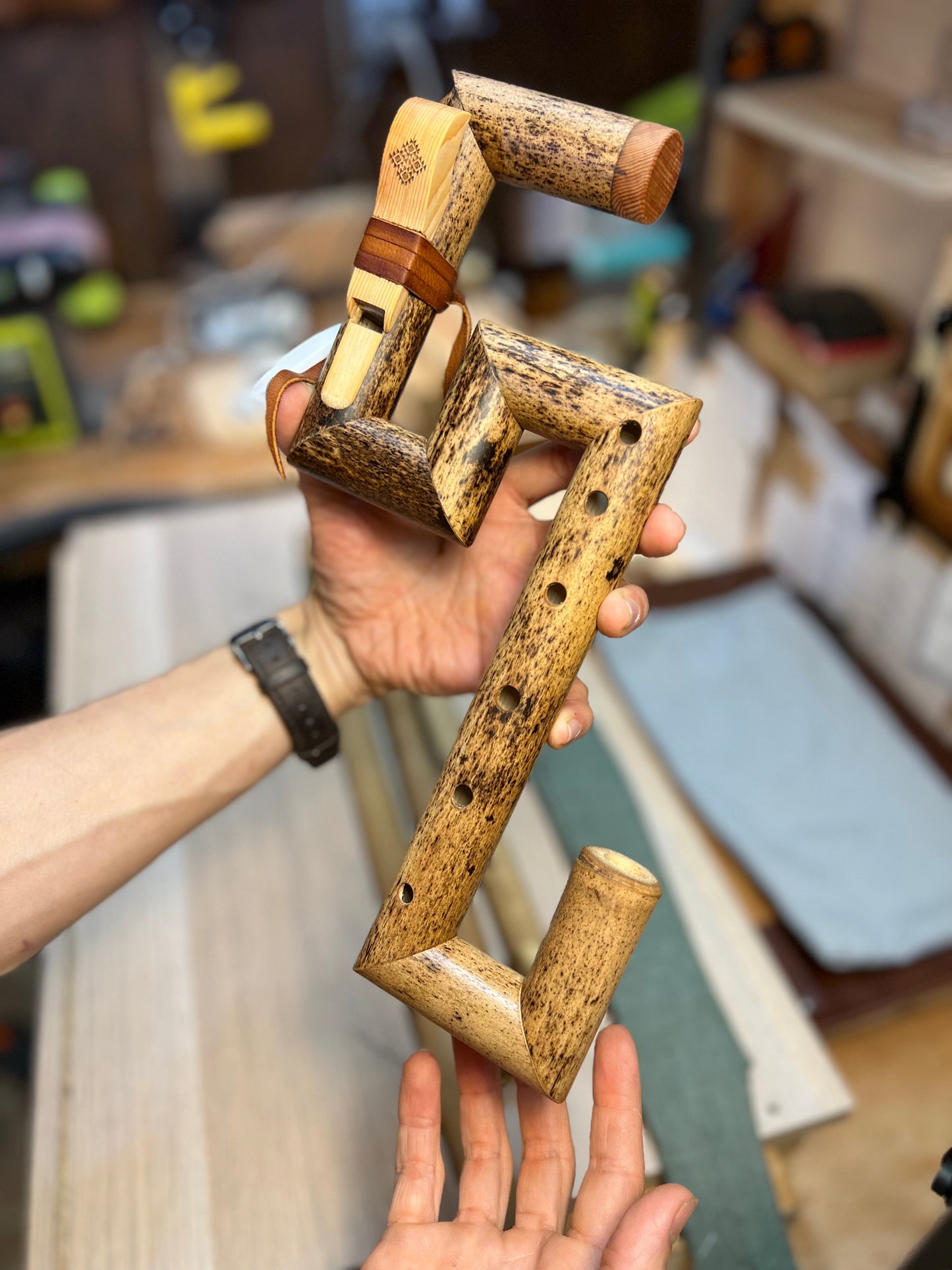 Exotic Folded flute - Unique Design - Pentatonic tuning