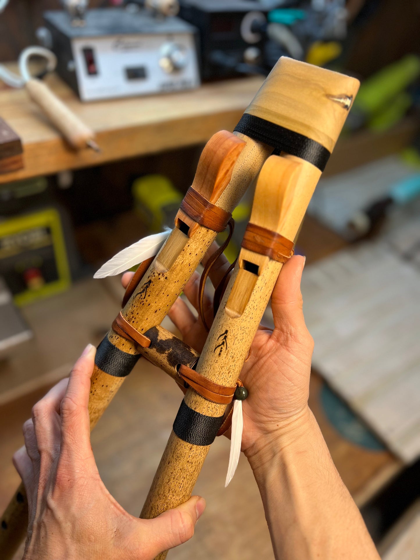 Native drone bamboo flute