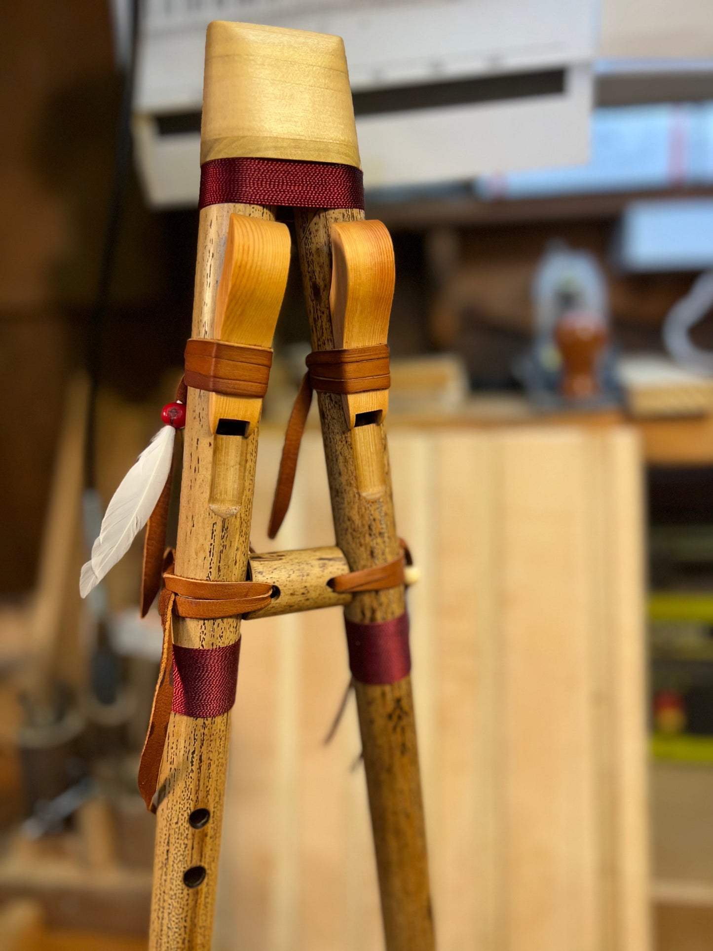 Native drone bamboo flute