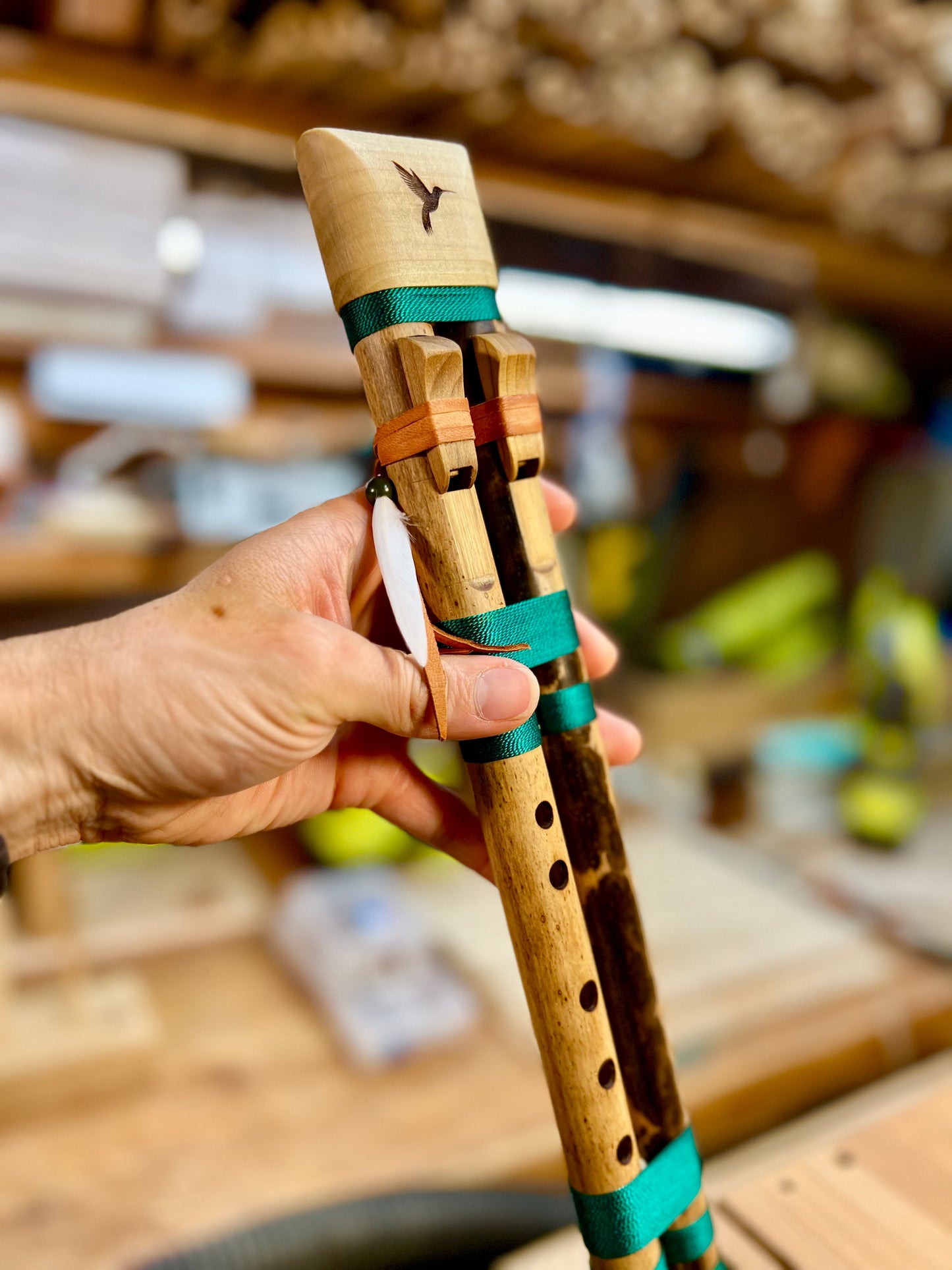 Small Native Drone Flute