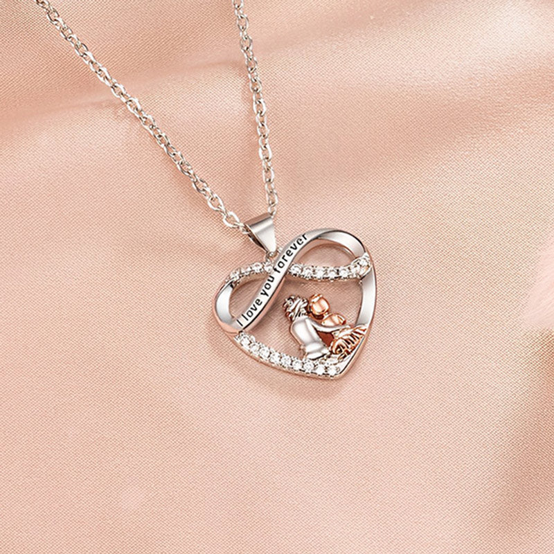 For Granddaughter- S925 You Will Always Have Me And I Will Always Have You Infinity Heart Necklace