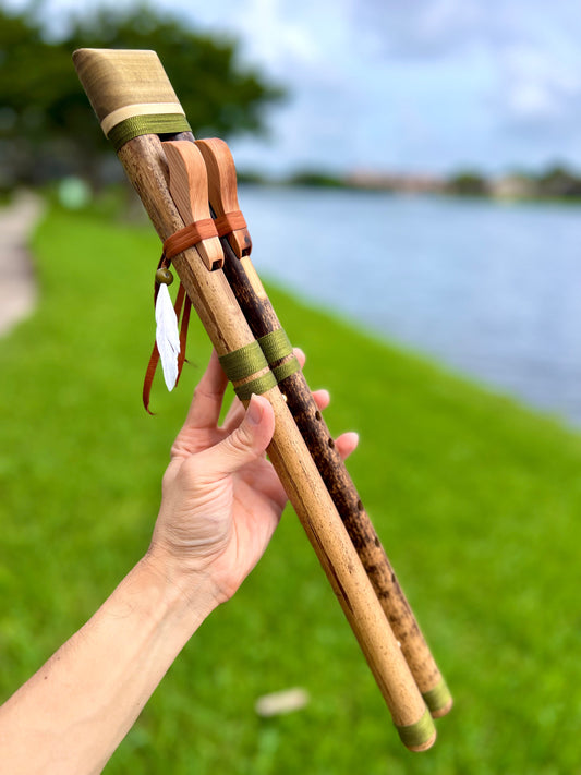 Native drone bamboo flute - Prallel Style